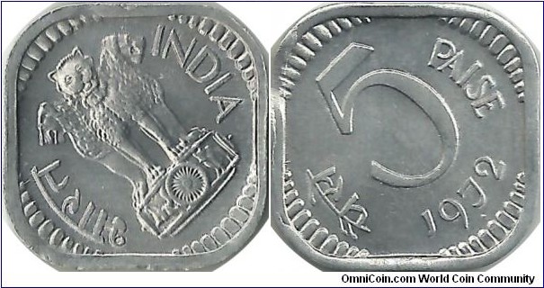 India-Republic 5 Paise 1972(B)