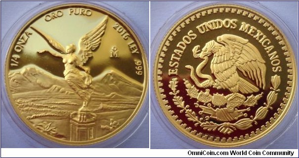 2016 Gold 1/4 ounce Libertad proof now graded as PF69