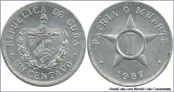 Cuba 1 Centavo 1987