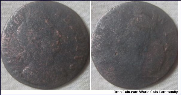 very low grade william III halfpenny