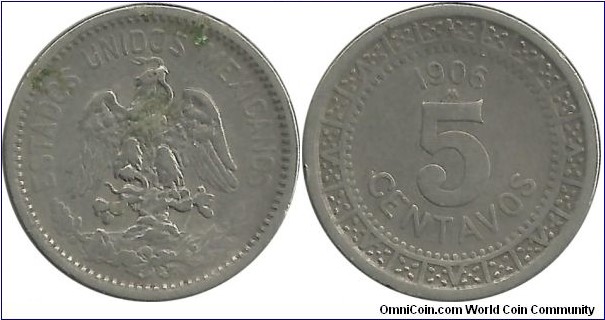 Mexico 5 Centavos 1906