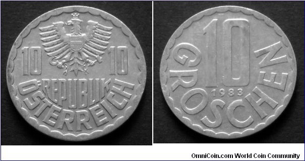 Austria 10 groschen.
1983