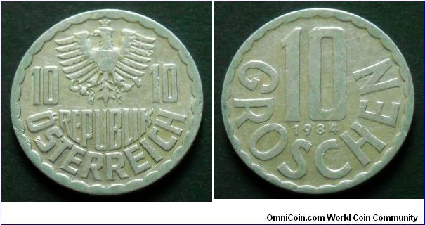 Austria 10 groschen.
1984