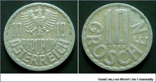 Austria 10 groschen.
1985