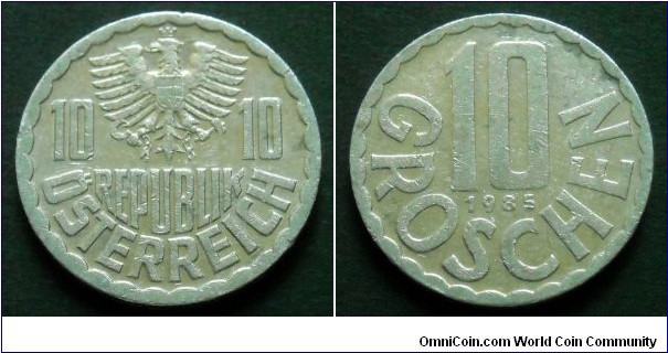 Austria 10 groschen.
1985