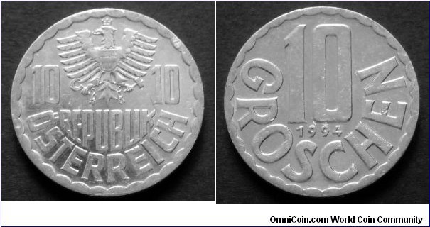 Austria 10 groschen.
1994