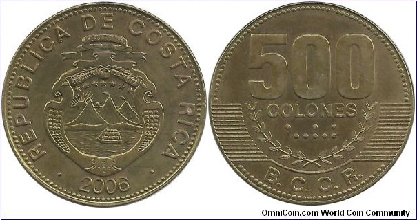 CostaRica 500 Colones 2006