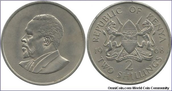 Kenya 2 Shillings 1968