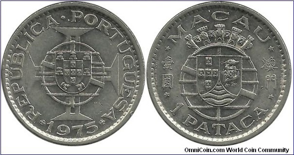 Macau 1 Pataca 1975