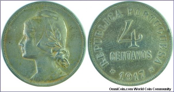 Portugal4Centavos-km566-1917