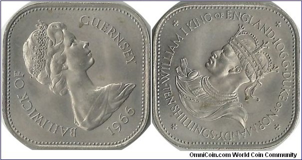 Guernsey 10 Shillings 1966