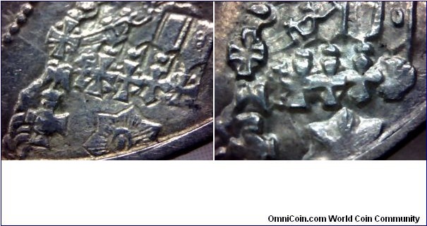 Greece 30 Drahmi 1964 Left:(b) Berne Mint, Right:(k) Kongsberg Mint