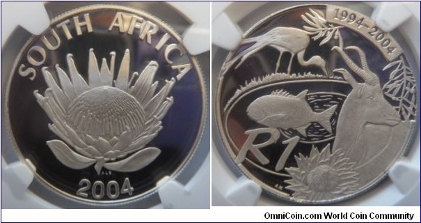 1 Rand - Democracy Anniversary - NGC PF69 UC