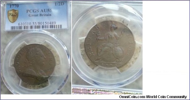 1/2D PCGS AU55