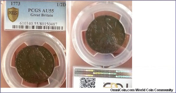 1/2D PCGS AU55