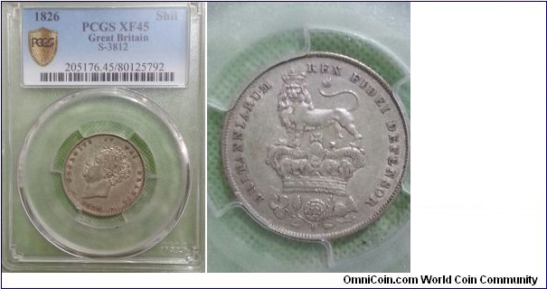 Shilling PCGS XF45