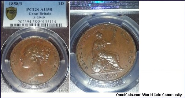 1D PCGS AU58