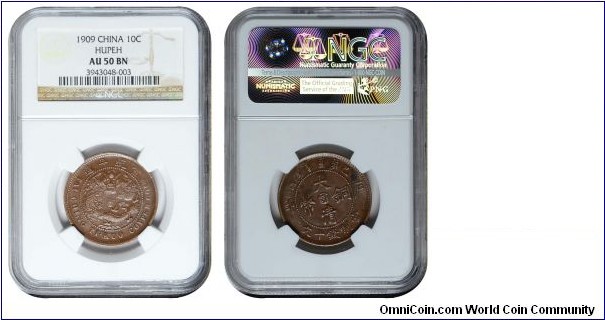 Hupeh 10 Cash
NGC AU50