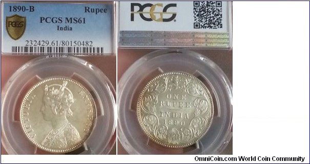 Rupee NGC MS61