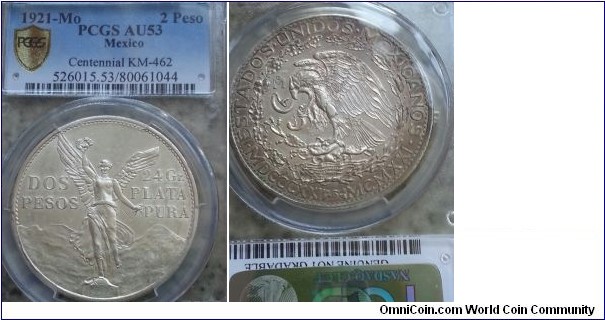 2 Peso PCGS AU53