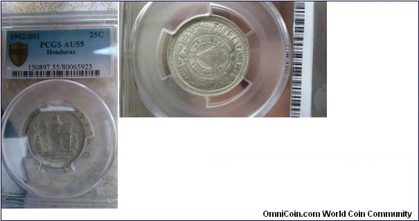 25 Cents PCGS AU55