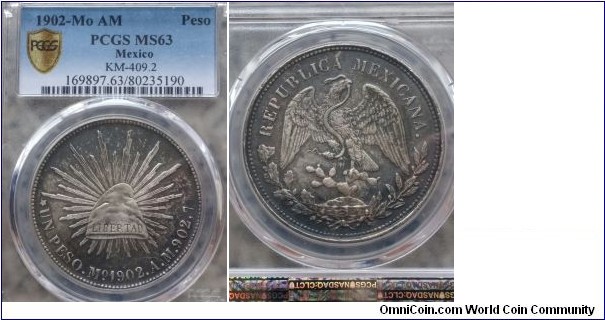 Peso PCGS MS63