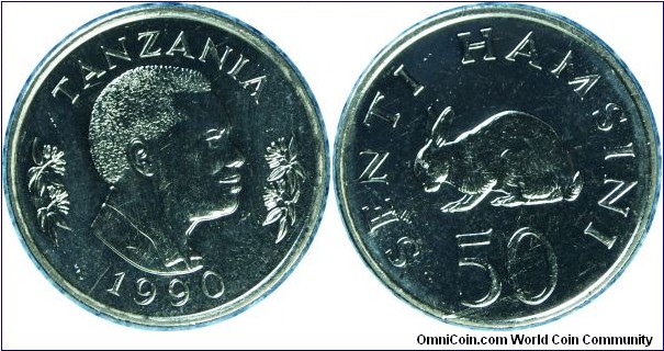 Tanzania50Senti-km26-1990