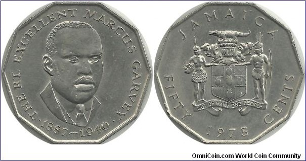 Jamaica 50 Cents 1975