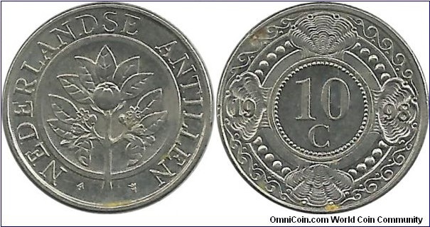 NederlandseAntillen 10 Cents 1998