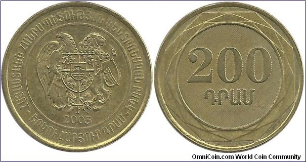 Armenia 200 Dram 2003