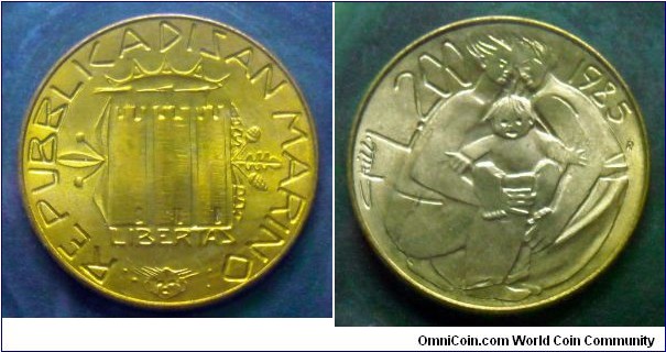 San Marino 200 lire.
1985