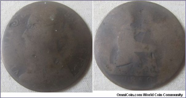 1880 penny, wider date?