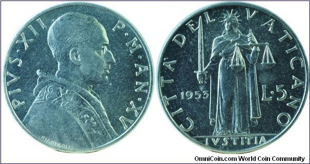 Vatican5Lire-y51-1953