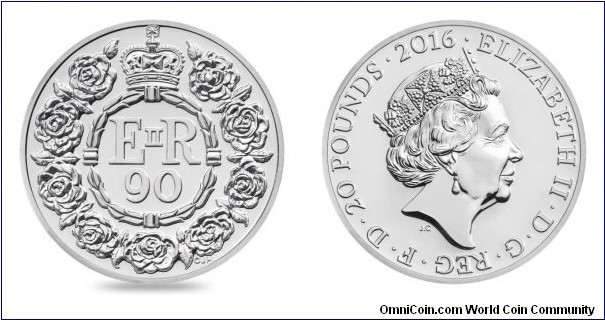 £20 
90th Birthday Of Her Majesty