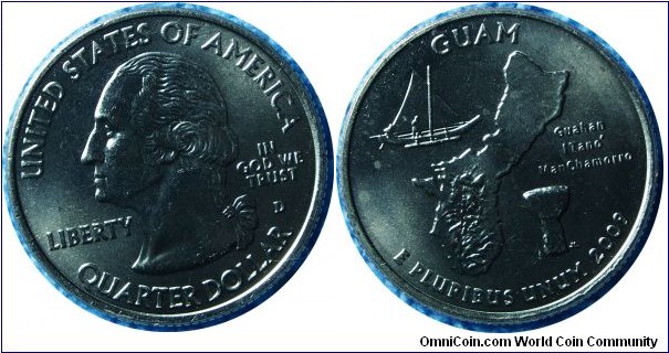 USA0.25Dollar-Guam-km447-2009