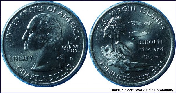 USA0.25Dollar-US. VirginIslands-km449 -2009