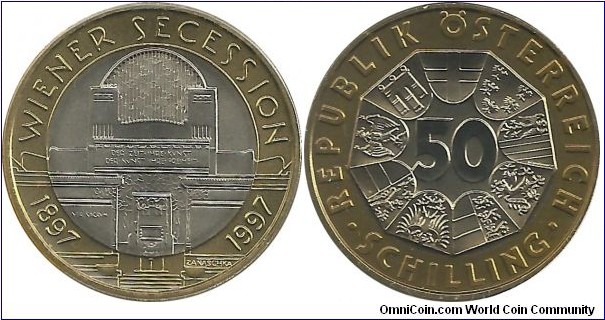 Austria 50 Schilling 1997-Wiener Secession