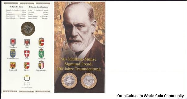 Austria 50 Schilling 2000-Sigmund Freud
