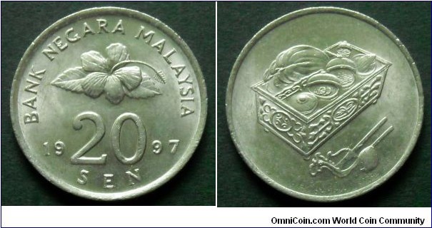 Malaysia 20 sen.
1997