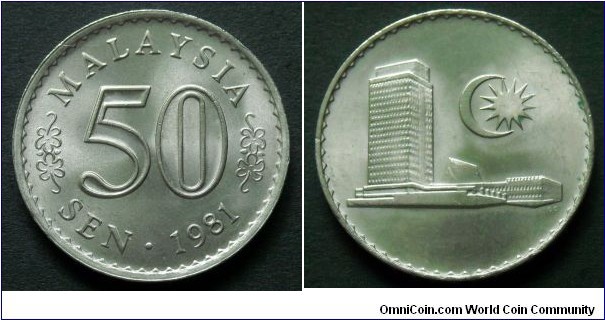 Malaysia 50 sen.
1981