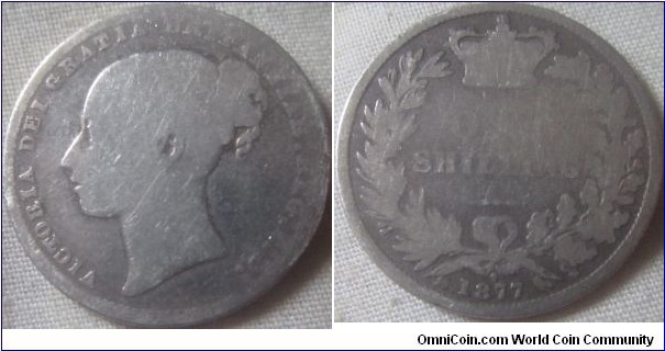 1877 shilling die #7