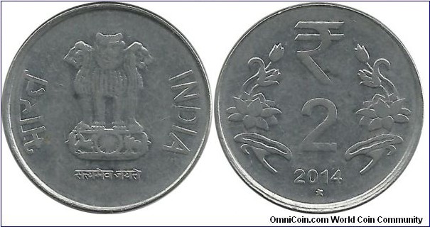 India-Republic 2 Rupees 2014(H)