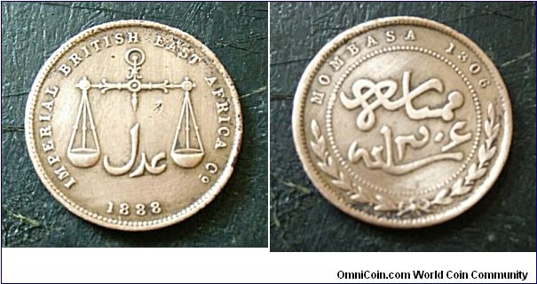 Mombasa coin Imperial British eastafrica