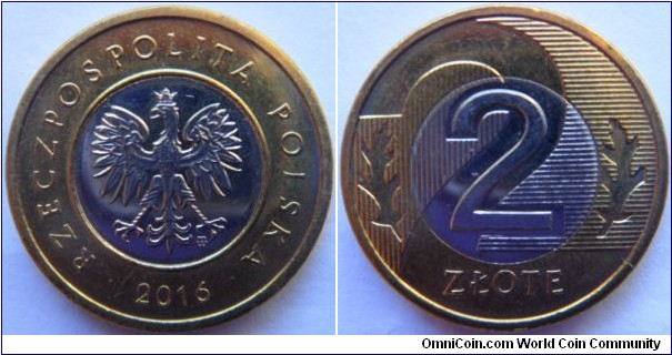 2 Złote Bi-Metallic Copper-nickel center in Aluminium-bronze ring - Thanks to Henry