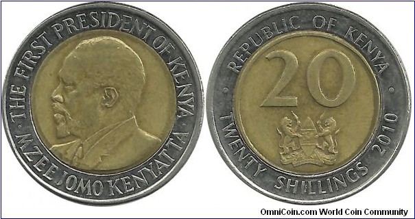 Kenya 20 Shillings 2010