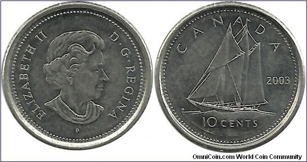 Canada 10 Cents 2003P
