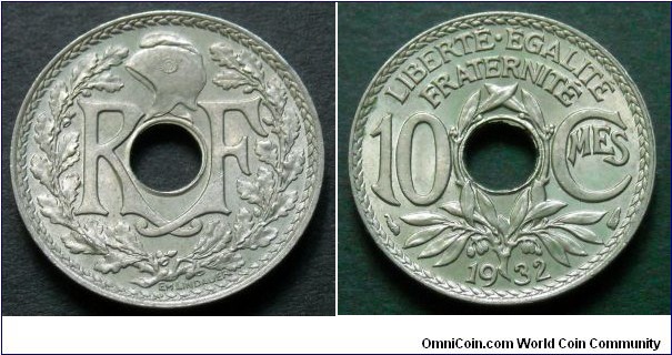 France 10 centimes.
1932