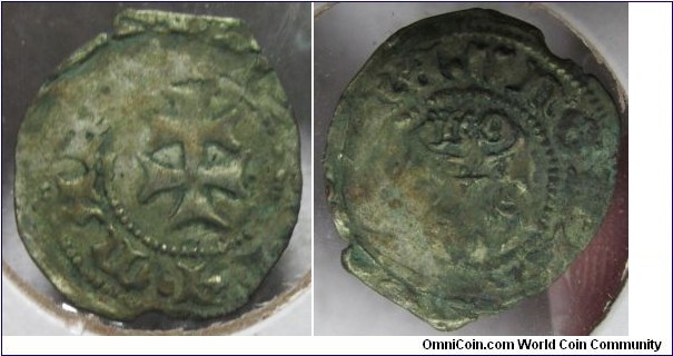 Denar 1385-87 Maria Queen regnant of Hungary and Croatia 