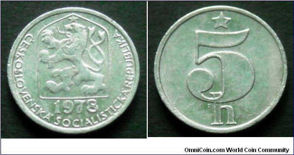 Czechoslovakia 5 haleru.
1978