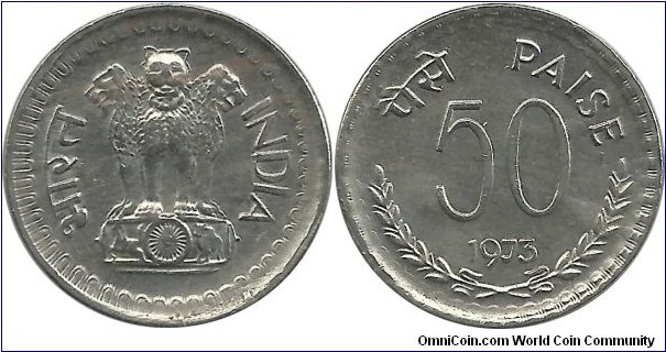 India-Republic 50 Paise 1973(C)
